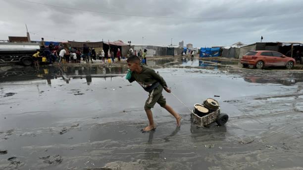 Setengah Juta Warga Gaza Terancam Terendam Limbah saat Hujan Turun