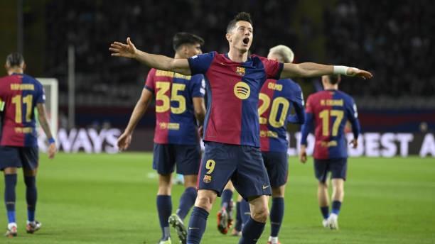 Lewandowski Bersinar, FC Barcelona Kalahkan Brest 3-0 di Liga Champions 2024/2025