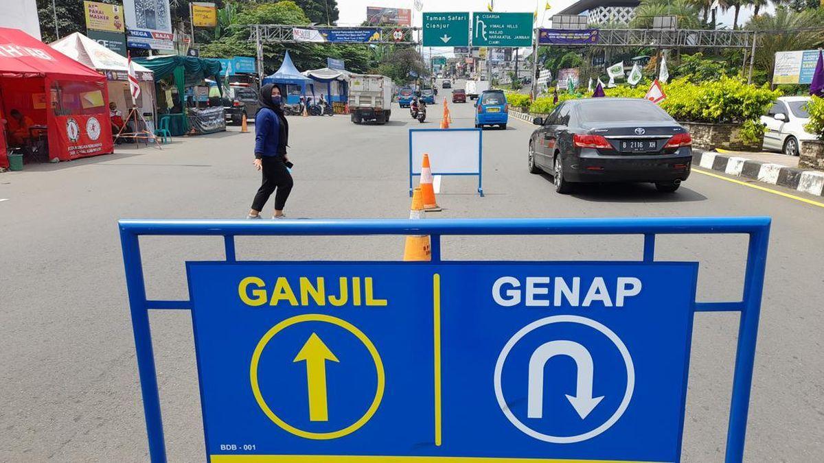 Ganjil Genap di Puncak, Perhatikan Jam dan Tanggalnya Selama Nataru di Sini!