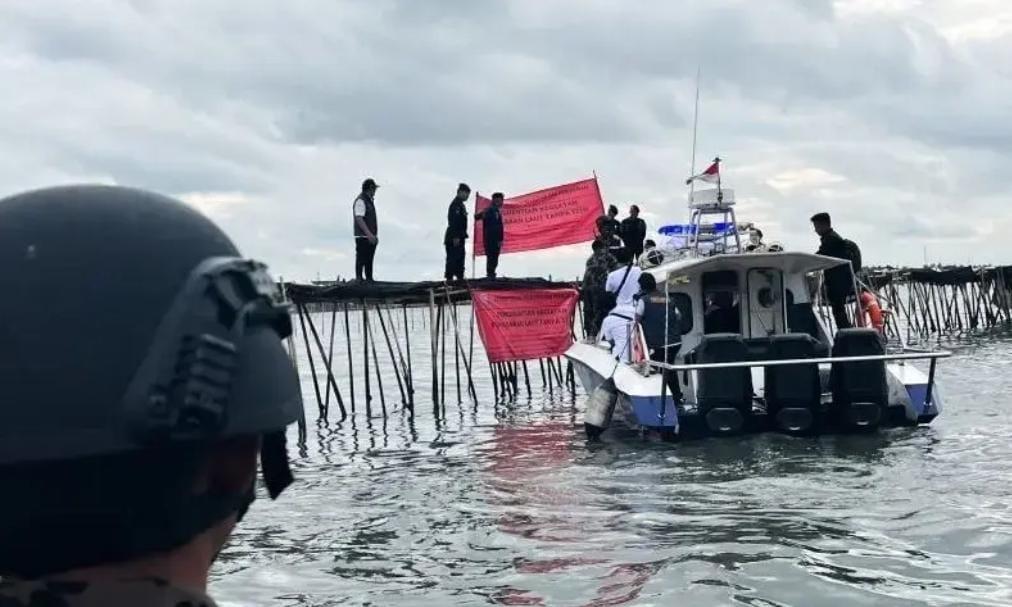 Pagar Laut di Perairan Tangerang Dibongkar atas Perintah Presiden Prabowo