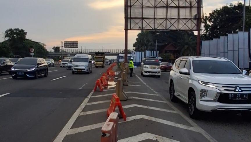 Korlantas Polri Perpanjang One Way hingga Km 210 Tol Palikanci