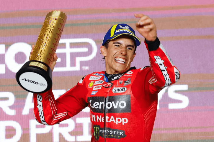 Marquez Menang Dramatis di MotoGP Qatar 2025 Usai Salip Vinales di Lap Akhir