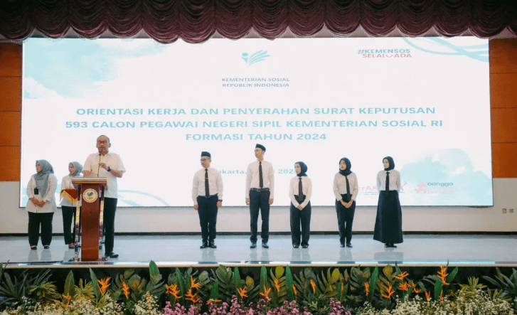 593 CPNS Kemensos Terima SK dan Ikuti Orientasi Kerja Selama Satu Tahun