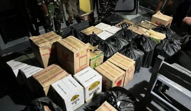 TNI AL Hentikan Speedboat Pembawa Miras Ilegal di Nunukan Setelah Aksi Kejar-kejaran Tengah Malam