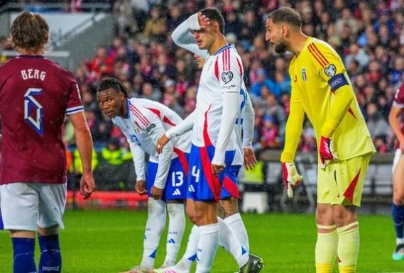 Dibantai Norwegia 3-0, Italia Terancam Gagal ke Piala Dunia untuk Ketiga Kalinya