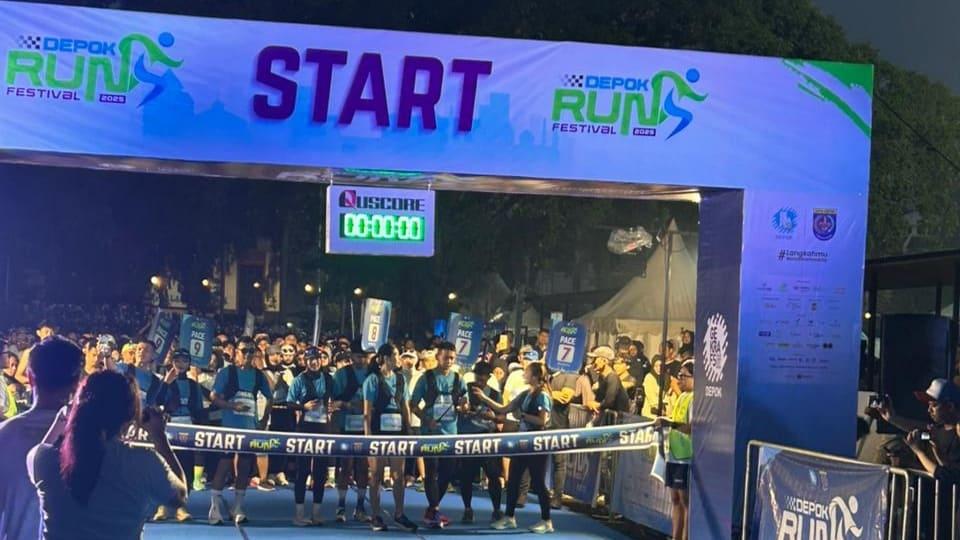 Depok Run Fest 2025 Resmi Dibuka-Dilepas Walikota, Antusiasme Warga Pecah Sejak Pagi