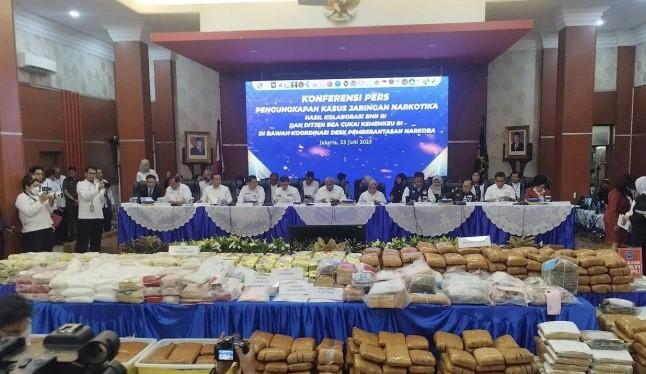 Desk Pemberantasan Narkoba Sita 683,8 Kg Narkotika dari 172 Kasus Selama April–Juni 2025
