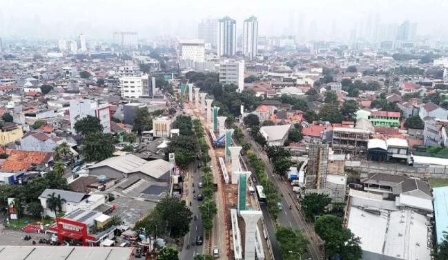 LRT Jakarta Fase 1B Siap Terintegrasi dengan Stasiun Manggarai, Konstruksi Capai 55,8 Persen