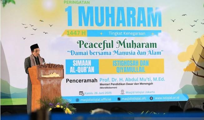 Peringatan 1 Muharam 1447 H, Menag Ajak Umat Jadikan Hijrah Sebagai Momentum Transformasi Diri