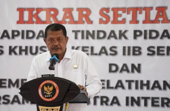 Ikrar Setia 16 Napiter di Sentul Dinilai sebagai Keberhasilan Pembinaan Deradikalisasi