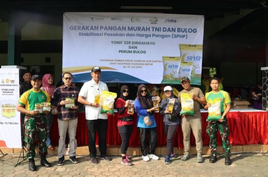 BULOG dan TNI Gelar Gerakan Pangan Murah di Depok, Dukung Ketahanan Pangan Nasional