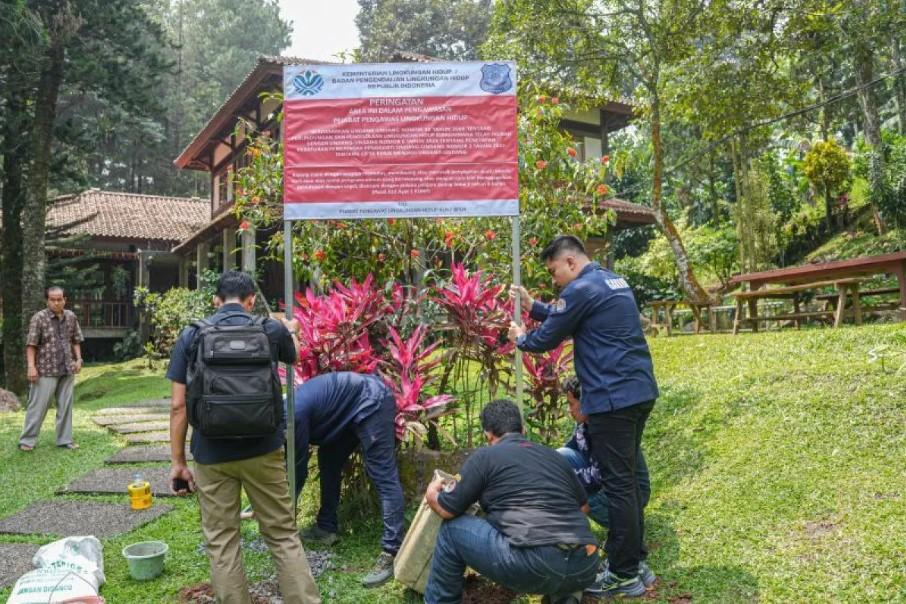 KLH Segel Empat Hotel di Puncak karena Pencemaran Ciliwung, 18 Lainnya Masih Diperiksa