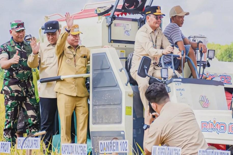 Gubernur Kalteng Kawal Program Cetak Sawah Rakyat untuk Perkuat Ketahanan Pangan Nasional