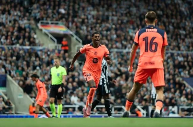 Rashford Cetak Brace, Barcelona Tundukkan Newcastle 2-1 di Liga Champions