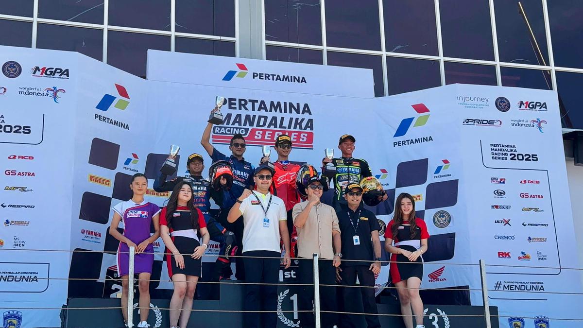 Pakai Pertamax Turbo, Felix Putra Mulya Juara Kelas 250 CC Pertamina Mandalika Racing Series 2025