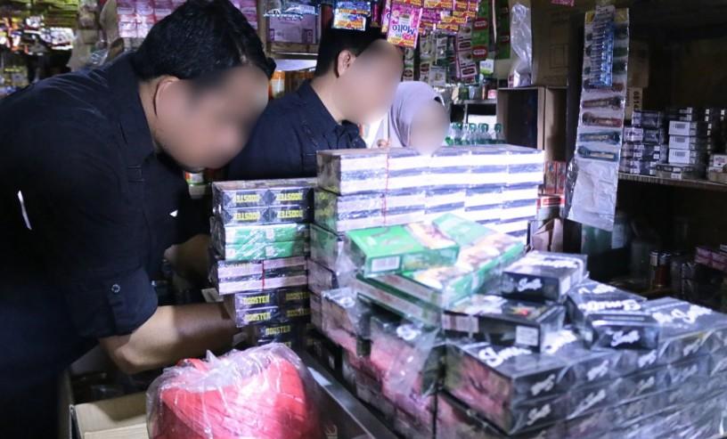 Operasi Pasar Gabungan Bea Cukai di Empat Daerah, Ribuan Rokok Ilegal Disita
