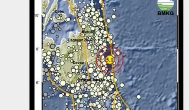 Gempa Magnitudo 5,1 Guncang Kepulauan Talaud, Sulawesi Utara, Tanpa Potensi Tsunami