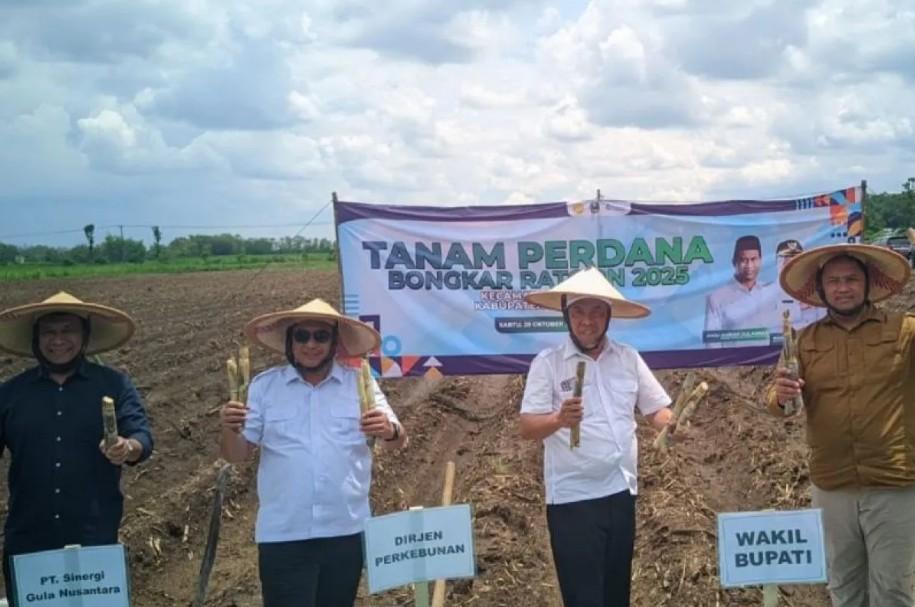 Pemerintah Magetan Gelar Tanam Perdana Tebu Bongkar Ratoon 2025 untuk Dukung Swasembada Gula Nasional