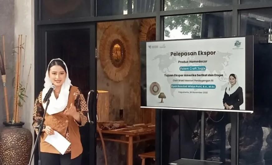 Wamendag Lepas Ekspor Produk Home Decor dari Bantul ke Pasar Amerika dan Eropa, Nilai Capai 30 Ribu Dolar AS