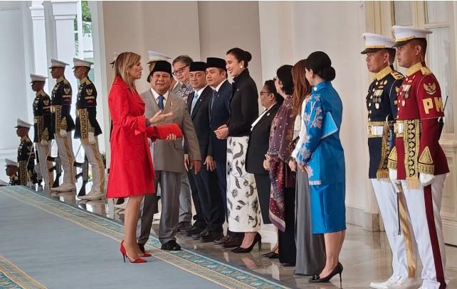 Presiden Prabowo Sambut Ratu Maxima di Istana Merdeka untuk Bahas Kesehatan Finansial