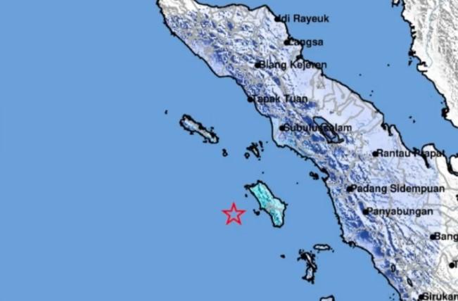 Gempa Magnitudo 5,0 Guncang Barat Daya Nias Barat, Tidak Berpotensi Tsunami