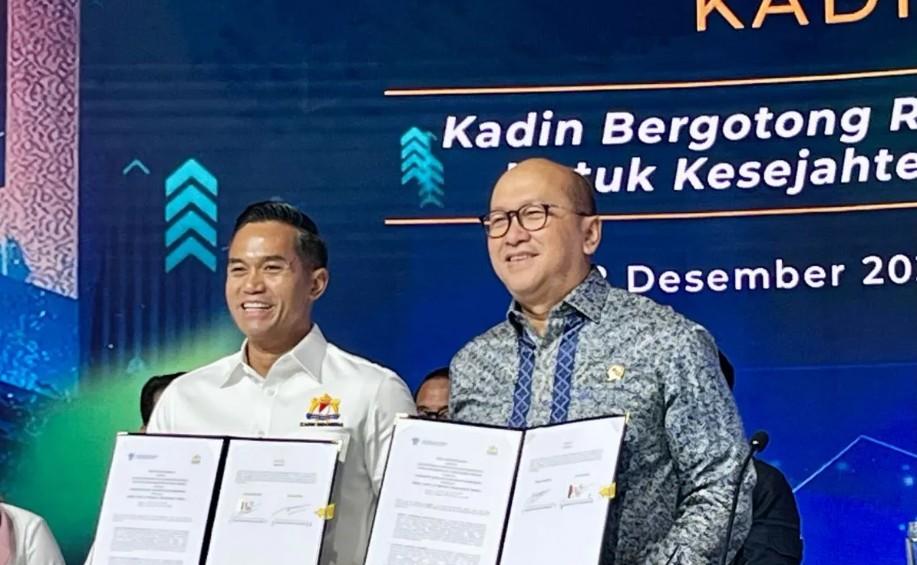 Kadin dan Kementerian Investasi Tandatangani MoU untuk Permudah Izin dan Tarik Investasi Asing
