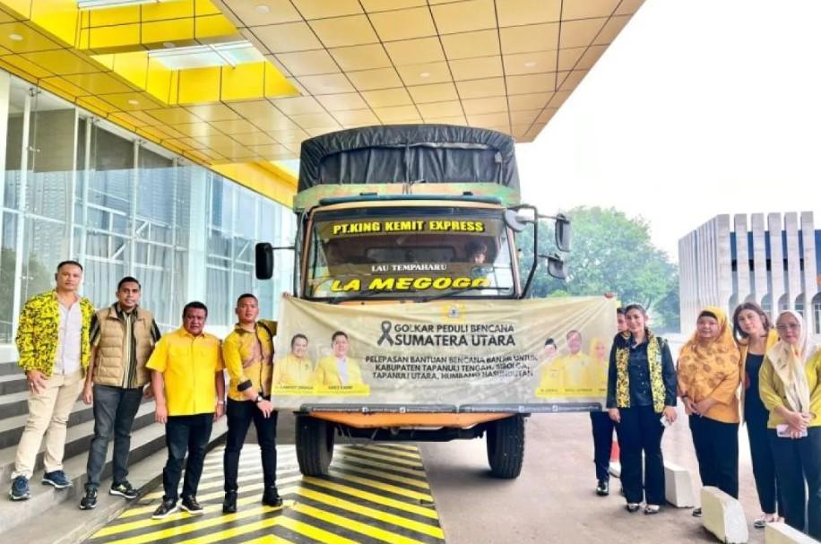 Bantuan Kemanusiaan Tahap Kedua dari Golkar untuk Korban Banjir Sumatera Utara Dilepas dari Jakarta