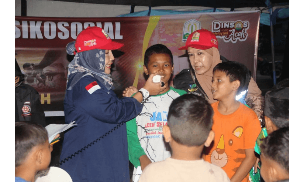 Dinsos Aceh Intensifkan Layanan Dukungan Psikososial bagi Anak-Anak Korban Banjir di Bireuen dan Pidie Jaya