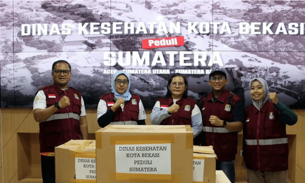 Pemkot Bekasi Kirim Bantuan dan Tenaga Kesehatan ke Wilayah Bencana Longsor dan Banjir di Sumatera