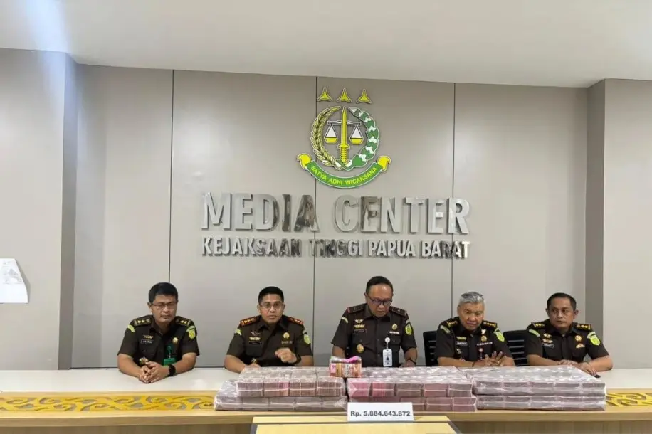 Kejaksaan Terima Rp5,8 Miliar dari Kasus Korupsi Jalan Mogoy-Merdey, Kerugian Negara Telah Dipulihkan 100 Persen