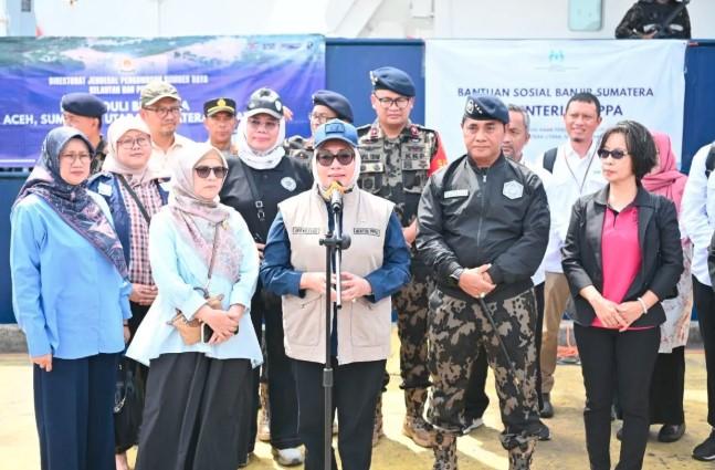 KemenPPPA Salurkan Bantuan Spesifik untuk Perempuan dan Anak Terdampak Bencana di Aceh, Sumbar, dan Sumut
