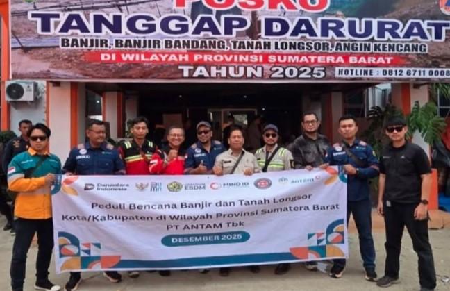 ANTAM Bergerak Cepat Salurkan Bantuan dan Tim Tanggap Darurat untuk Bencana di Aceh, Sumatra Utara, dan Sumatra Barat