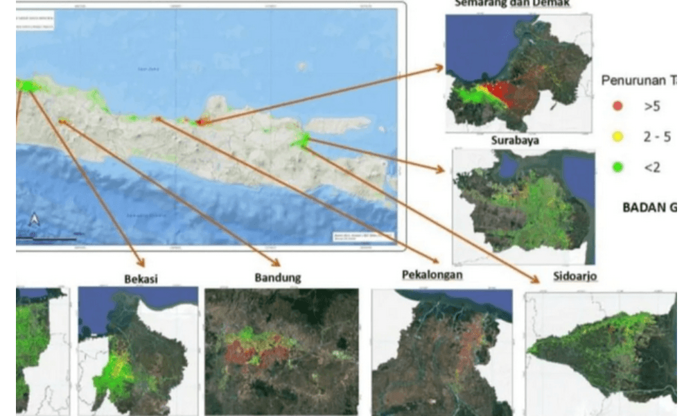 Badan Geologi: Kota-Kota Besar di Jawa Alami Penurunan Muka Tanah hingga Lebih dari 5 Cm per Tahun