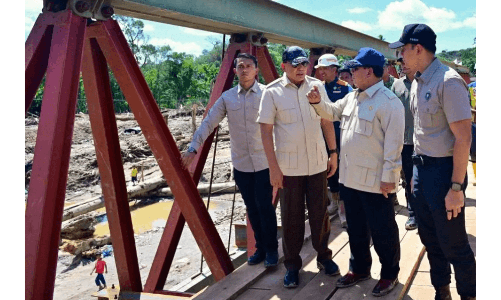 Menhan dan Presiden Tinjau Pos Kesehatan TNI di Tapanuli Selatan sebagai Bagian dari Misi Kemanusiaan