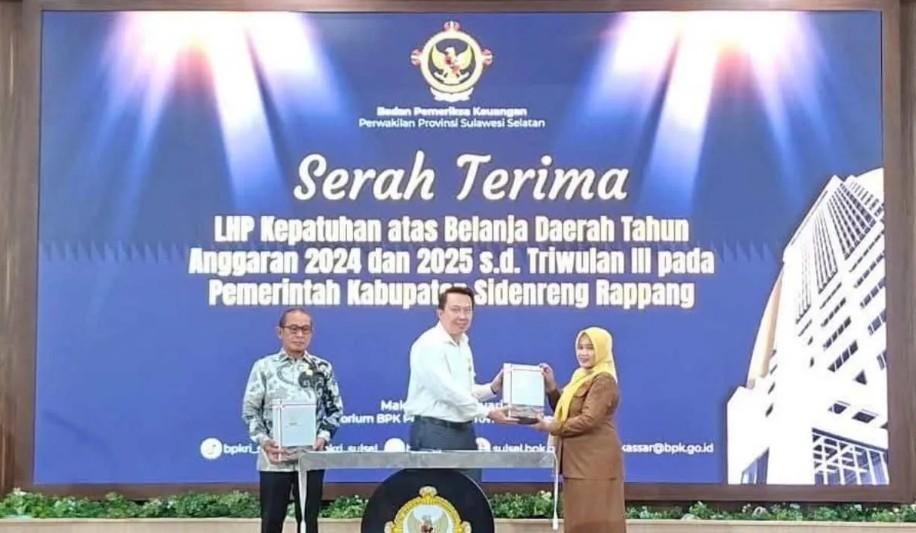 Penyerahan Laporan Hasil Pemeriksaan oleh BPK, Sidrap Diminta Segera Tindaklanjuti Rekomendasi