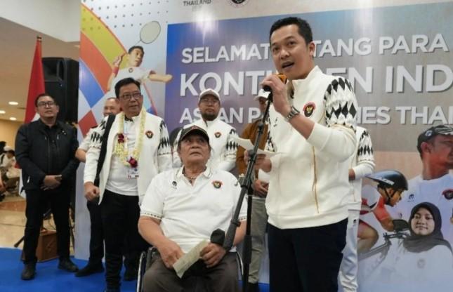 Wamenpora Taufik Hidayat Dorong Atlet NPC Jaga Semangat Jelang Asian Para Games