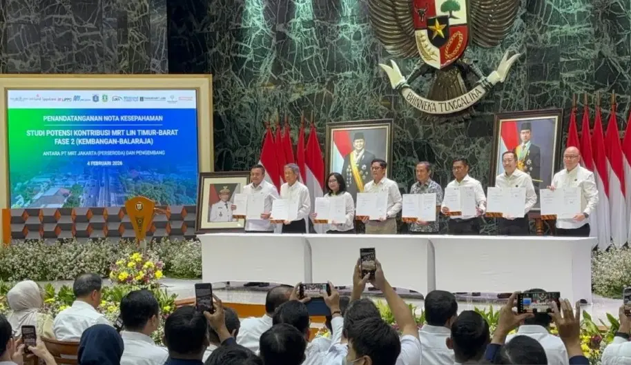 Gubernur DKI dan Banten Saksi Penandatanganan MoU Pengembangan MRT Timur-Barat Kembangan–Balaraja
