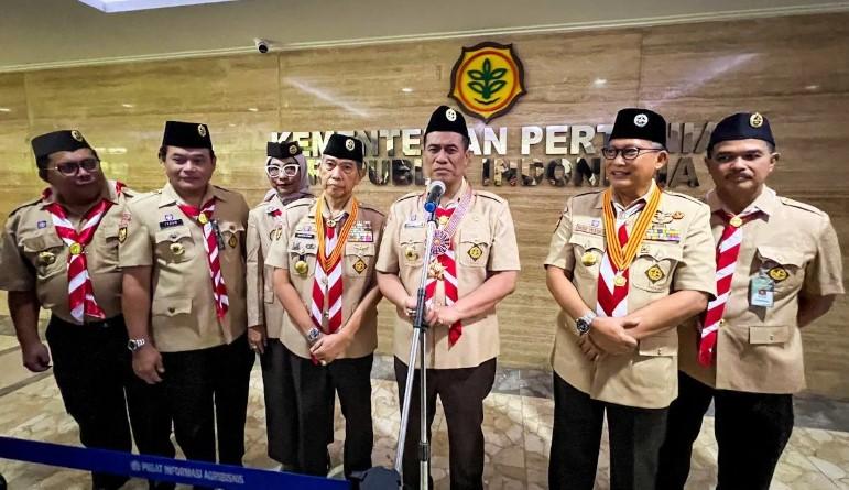 Menteri Pertanian Gandeng Pramuka Wujudkan Swasembada Pangan Nasional Lewat Penanaman Massal
