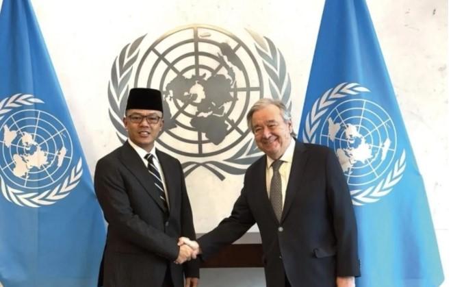 Menlu RI Sugiono dan Sekjen PBB Bahas Palestina serta Penguatan Sistem Multilateral