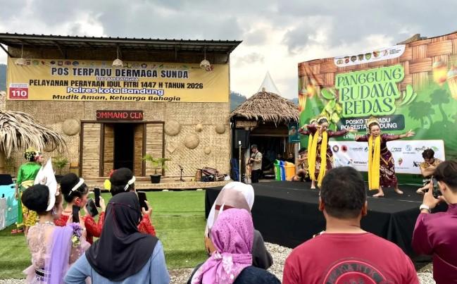 Polda Jabar Dirikan Pos Pelayanan Mudik Bernuansa Sunda di Nagreg untuk Pemudik Lebaran