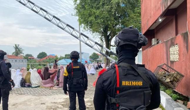 Brimob Sultra Kerahkan Personel Khusus Amankan Shalat Idul Fitri Muhammadiyah di Kendari
