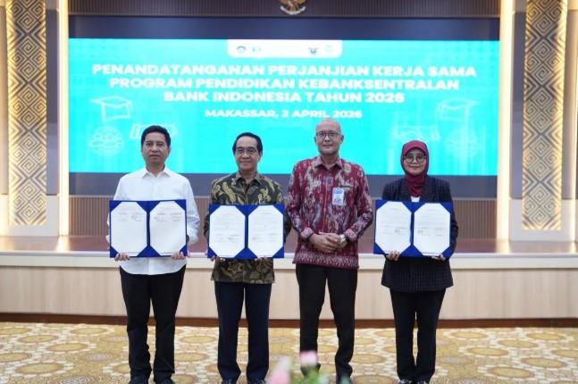 Bank Indonesia Sediakan 270 Beasiswa untuk Mahasiswa Tiga PTN di Sulawesi Selatan