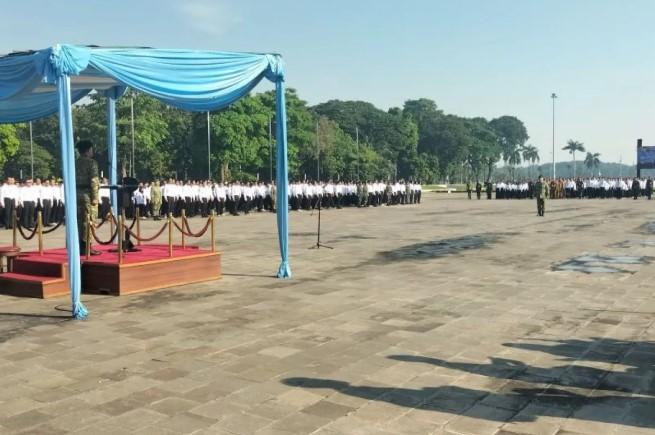 Kemhan Lepas 2.000 ASN Ikuti Pendidikan Komcad untuk Perkuat Jiwa Nasionalisme