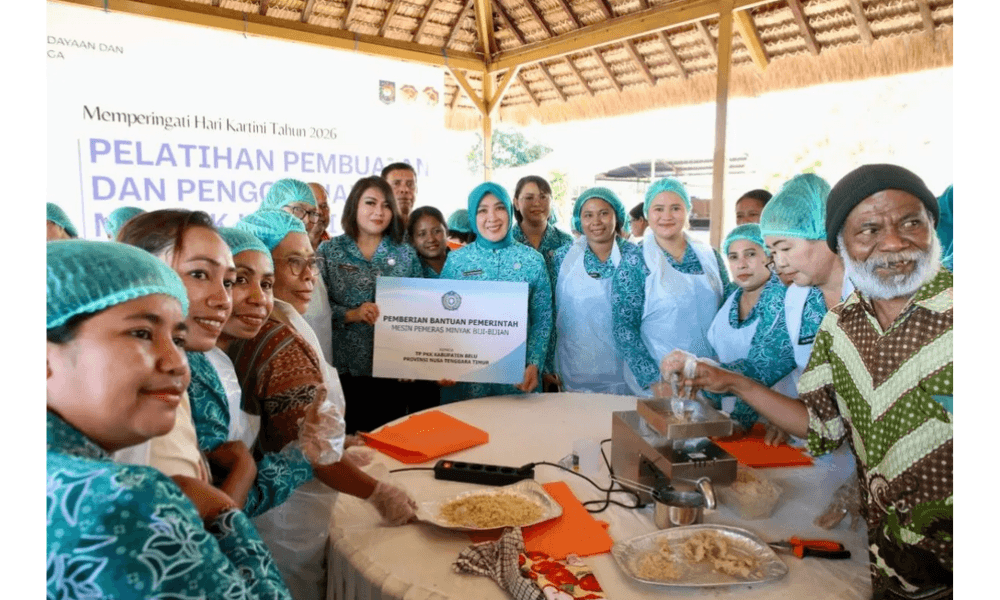 Ketum TP PKK Dorong Minyak Kemiri Belu Jadi Unggulan Ekonomi Keluarga