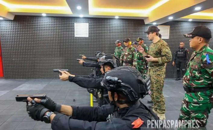Paspampres Gelar Latihan Bersama US Marine untuk Pertajam Kemampuan Prajurit