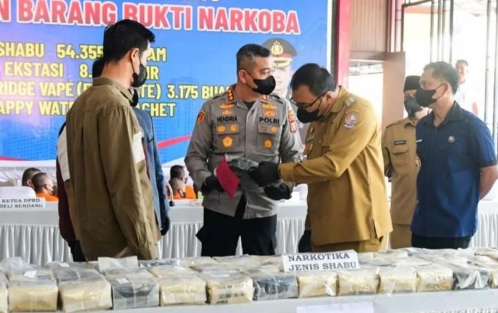 Polres Deli Serdang Ungkap 150 Kasus Narkoba dan Tangkap 187 Tersangka dalam Empat Bulan