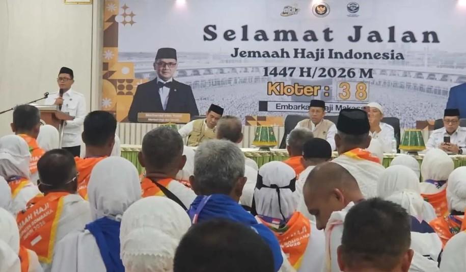 PPIH Makassar Berangkatkan 393 Jamaah Haji Sulawesi Tenggara, Didominasi Lansia