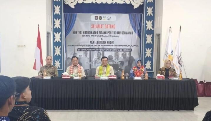 Menko Polkam dan Mendagri Tinjau Sekolah Rakyat di Kendari untuk Pastikan Program Berjalan Optimal