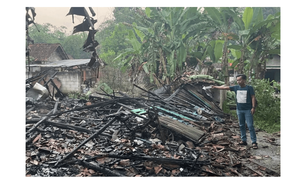 Rumah Warga di Blora Ludes Terbakar, Uang Tunai Rp65 Juta Hangus Diduga Akibat Korsleting Listrik