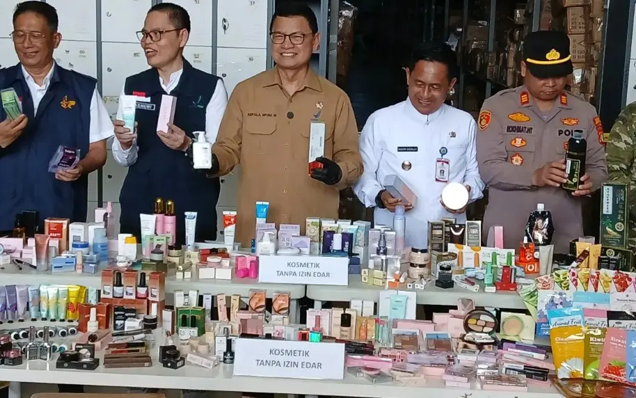 BPOM Ungkap 2 Juta Kosmetik Ilegal Impor China Bernilai Rp27,6 Miliar di Tangerang